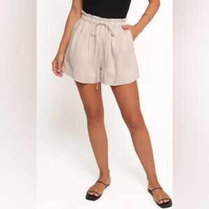 Petal & Pup High Waist Cream Shorts